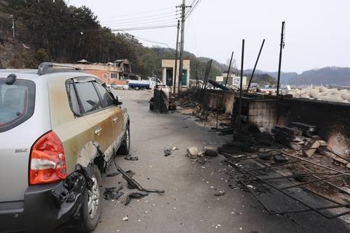 영덕군 축산면 경정3리 피해 현장 [촬영 손대성]