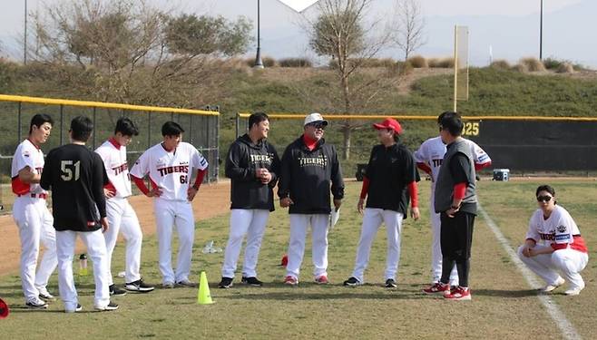 스프링캠프 당시 KIA타이거즈