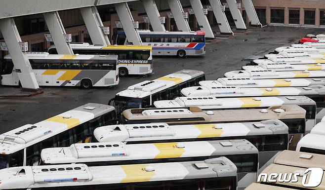 서울고속버스터미널 모습. 2024.2.5/뉴스1 ⓒ News1 김민지 기자