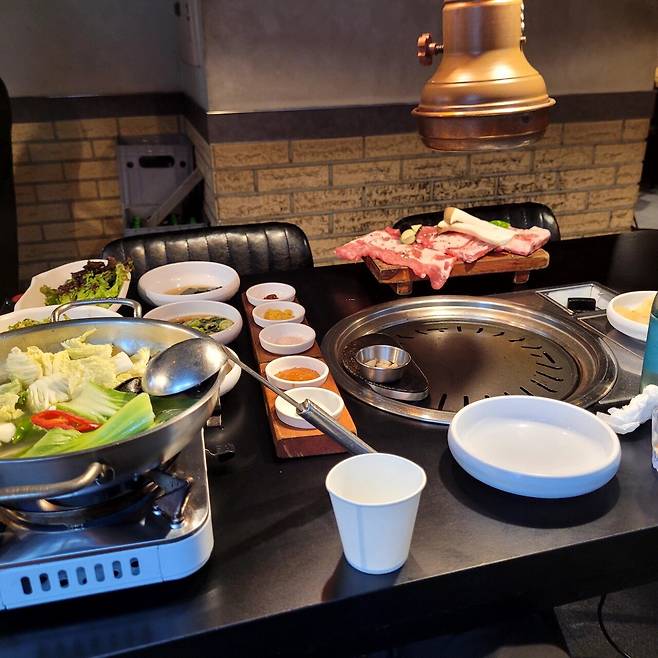 노총각 돼지갈비 혼술