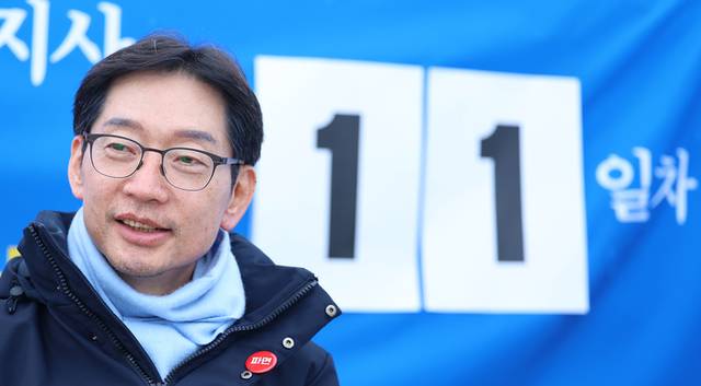 ▲ 지난 19일 윤석열 대통령 파면 촉구 단식 중이던 김경수 전 경남도지사 [연합뉴스 자료사진]