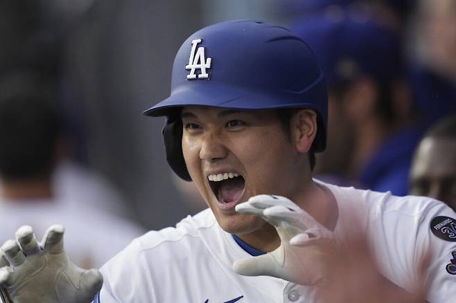 ▲ 28일(한국시간) 미국 캘리포니아주 다저스타디움에서 열린 2025 메이저리그 디트로이트 타이거스와 경기에 1번 지명타자로 선발 출전한 오타니는 홈런 포함 4타수 2안타 1타점 2득점으로 5-4 승리를 이끌었다. ⓒ연합뉴스/AP