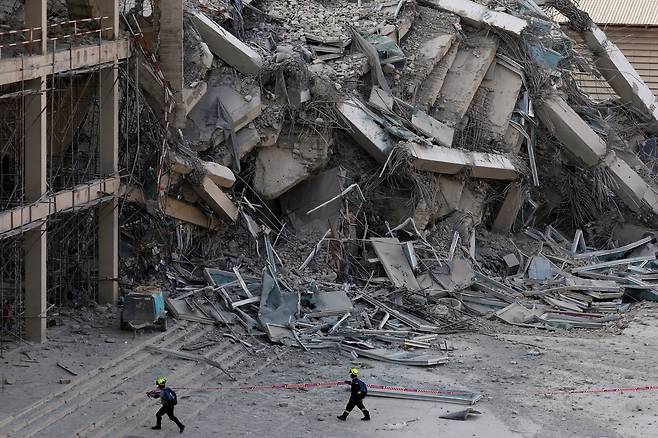 지진 피해를 입은 태국 방콕 상황. /로이터연합뉴스