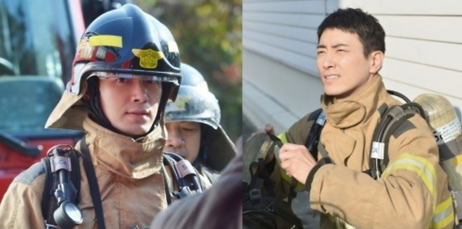 드라마 '맨몸의 소방관' 속 배우 이준혁/사진=KBS, 얼반웍스미디어