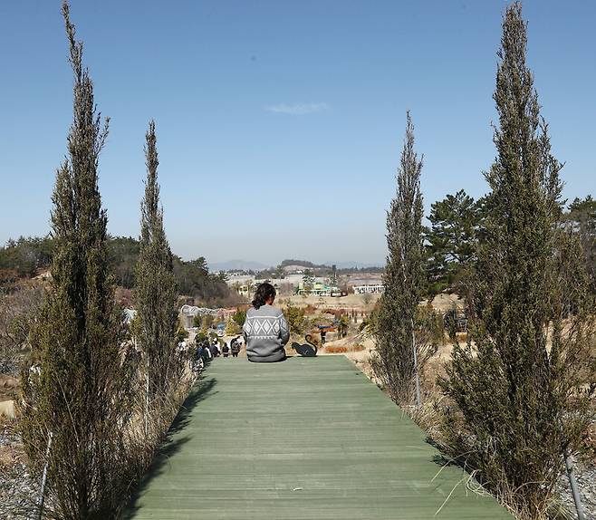 ‘산이정원’ 곳곳에 있는 아름다운 수목들. 박미향 기자