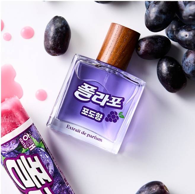 폴라포 아이스크림을 향수로 재현한 폴라포 향수. 아이디어스 제공