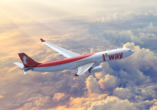 티웨이항공 항공기. 티웨이항공 제공&nbsp;