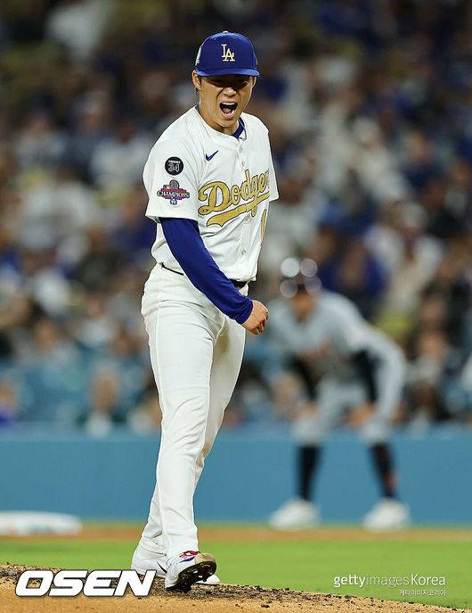 [사진] LA 다저스 야마모토 요시노부. ⓒGettyimages(무단전재 및 재배포 금지)