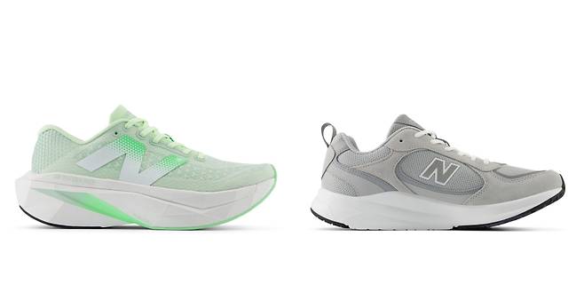 뉴발란스 러닝화(왼쪽)와 워킹화 /사진=이랜드그룹