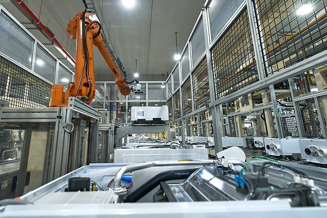 경기도 평택 경동나비엔 ‘에코허브’에서 보일러가 생산되고 있다. /경동나비엔 제공