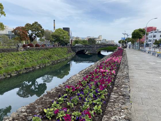 제주시 산지천 전경. 최충일 기자