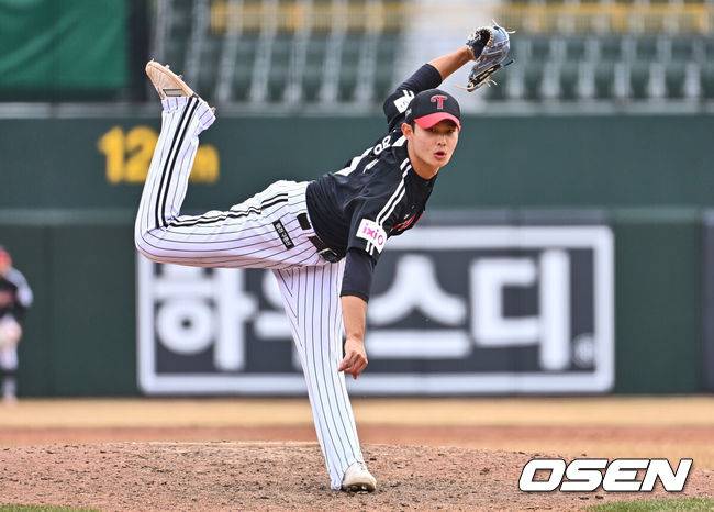[OSEN=부산, 이석우 기자] LG 트윈스 김영우 008 2025.03.10 / foto0307@osen.co.kr