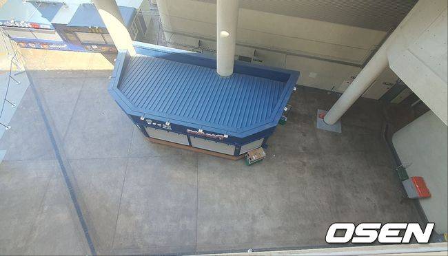 구조물 추락 사고가 일어난 창원NC파크 / OSEN DB