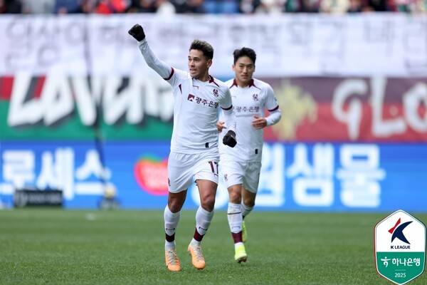 ▲ 이날 경기는 광주 헤이스가 선제골을 넣고 대전 김인균이 동점골을 터뜨려 1-1 무승부로 끝났다. ⓒ한국프로축구연맹