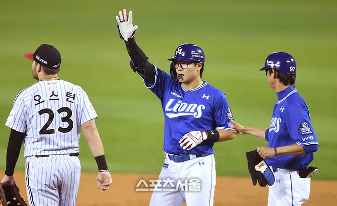 윤정빈은 “매 순간이 간절하다. 경기에 나설 수 있다는 것, 유니폼을 입고 팬들과 함께 야구장에 있다는 사실만으로도 감사함을 느낀다”고 말했다. 잠실 | 최승섭기자 thunder@sportsseoul.com