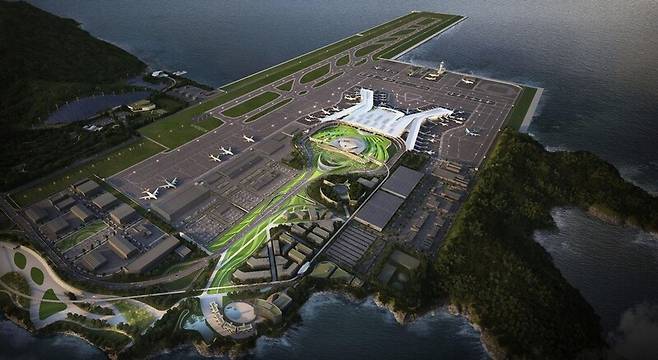가덕도신공항 조감도. 가덕도신공항건설공단 제공
