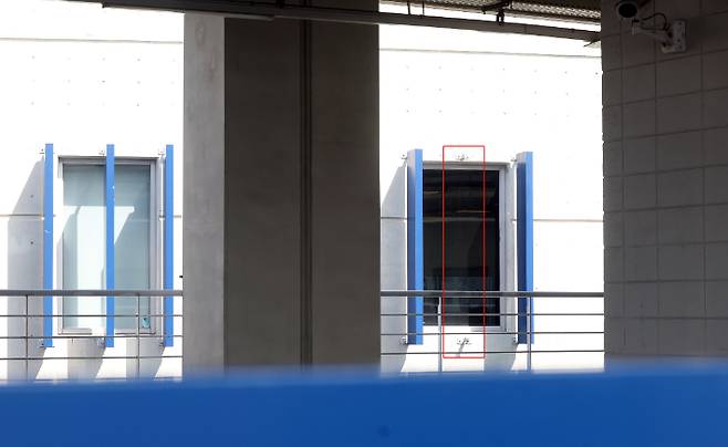 창원 NC파크 구조물 낙하 현장. 연합뉴스