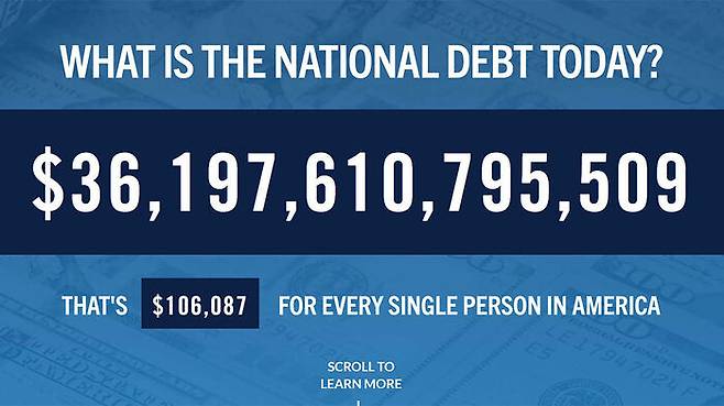 미국 국가부채 규모