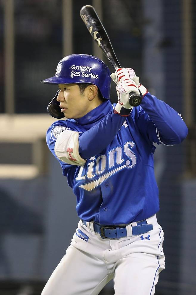 ▲ 선두 타자로 나와 팀 타선을 이끈다 ⓒ 삼성 라이온즈