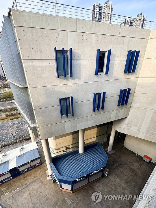 창원 NC파크 사고 지점. ⓒ연합뉴스