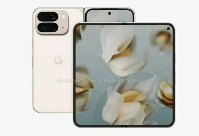 구글의 차세대 폴더블폰 '픽셀10 프로 폴드' 렌더링이 공개됐다. (사진=안드로이드헤드라인)