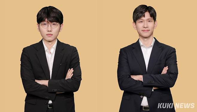 신진서 9단(왼쪽)과 이지현 9단이 26기 맥심커피배 왕좌를 놓고 격돌한다. 쿠키뉴스 자료사진