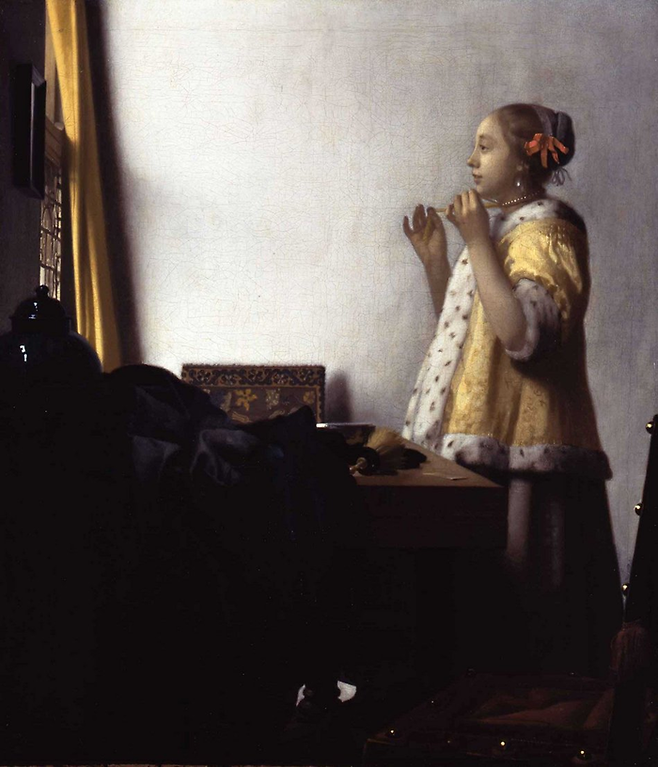 Jan Vermeer van Delft [Young Lady with a Pearl Necklace], around 1660/65 ©Gemäldegalerie