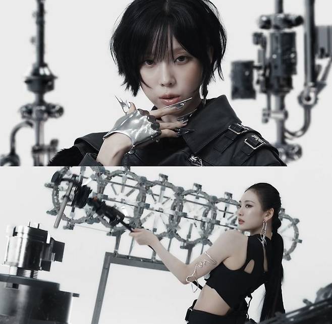 [서울=뉴시스] 에스파 '위플래시' 뮤직비디오. (사진 = SM엔터테인먼트 제공) 2025.04.01. photo@newsis.com *재판매 및 DB 금지