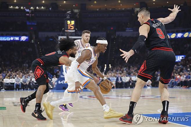 드리블하는 길저스알렉산더 [Imagn Images=연합뉴스]