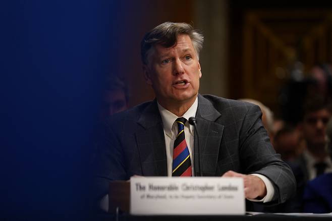 크리스토퍼 랜도 미 국무부 부장관. /AFP 연합뉴스