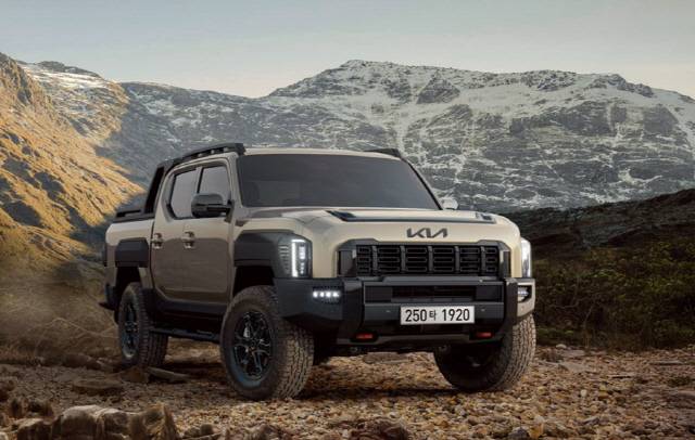 한국타이어 전천후 SUV 타이어 다이나프로 AT2 익스트림 장착 타스만 차량 이미지. 한국타이어 제공