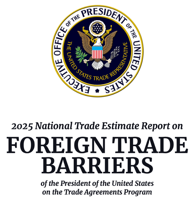 미국 무역대표부(USTR)가 1일 '국별 무역장벽보고서(NTE)'를 발표했다. USTR 홈페이지 캡처