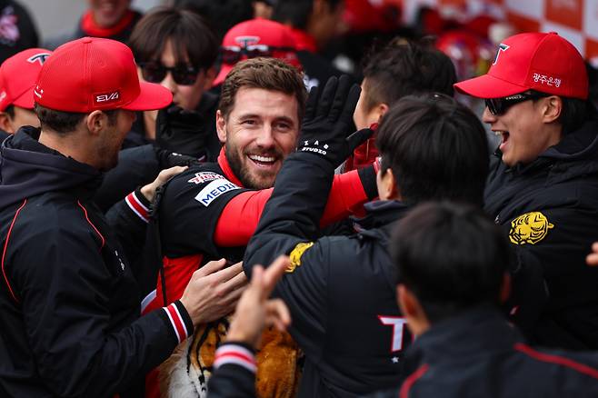 시즌 초반 KIA 타선의 활력소로 자리매김한 패트릭 위즈덤. KIA 제공