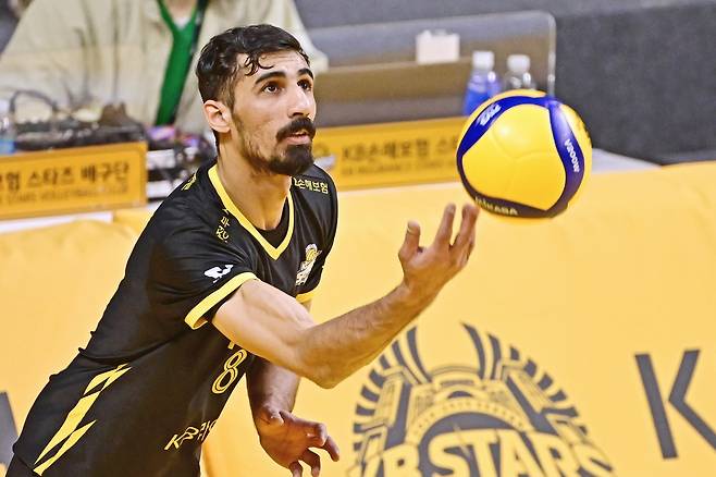 KB손해보험의 아시아쿼터 선수 야쿱 [한국배구연맹 제공. 재판매 및 DB 금지]