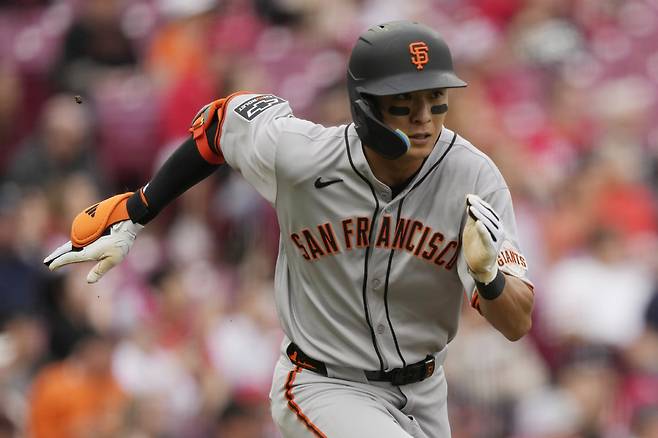 이정후가 올시즌 처음으로 결장했다. AP연합뉴스