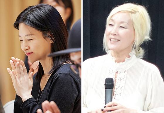 이영애(왼쪽)와 이혜영이 다음 달 헨리크 입센의 대표작 ‘헤다 가블러’로 연극 무대에 선다. 둘은 19세기 사회적 억압 속에서 자유를 갈망하는 여성 ‘헤다’ 역을 맡았다. [사진 LG아트센터, 국립극단]