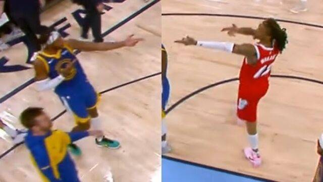 손가락 총 제스처로 서로를 조준한 버디 힐드(왼쪽)와 자 모란트. /SNS