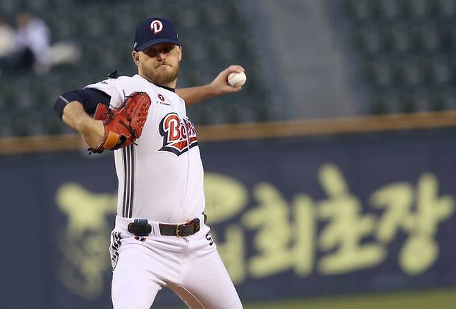 프로야구 두산 베어스의 외국인 투수 콜 어빈. 2025.04.03. (사진=두산 제공) *재판매 및 DB 금지