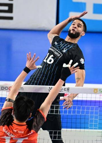 현대캐피탈의 외국인 선수 레오 [한국배구연맹 제공. 재판매 및 DB 금지]