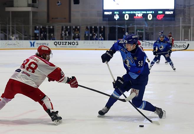 선제골의 주인공 HL안양 남희두(오른쪽) [HL안양 제공. 재판매 및 DB 금지]