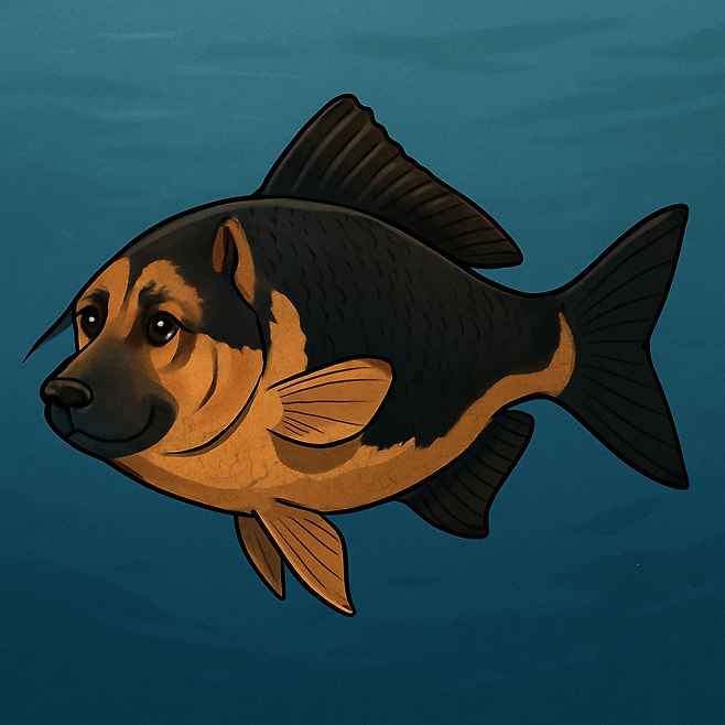 우리집 강아지 물고기로 만들어봤다.