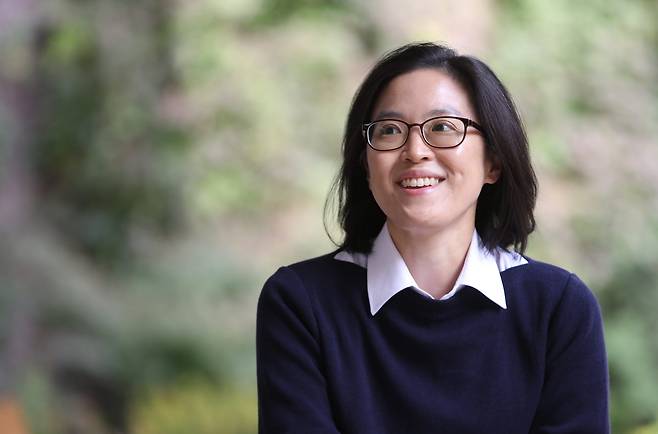 정보라 작가. 김창길 기자