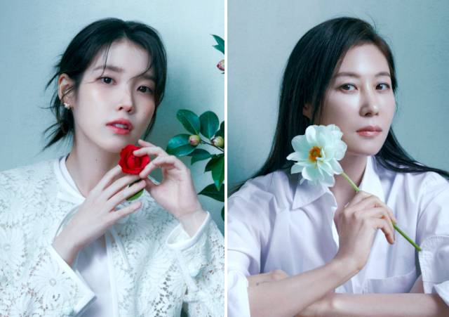 문소리(오른쪽)와 아이유는 ‘폭싹 속았수다’로 많은 시청자의 심금을 울렸지만, 동시에 자신들도 위로를 받았다. 두 사람은 애순이라는 인물을 연기하며 동질감을 느꼈다고 했다. 넷플릭스 제공