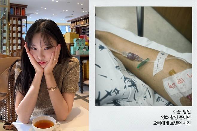 암 투병 소식을 전한 개그맨 박성광 아내 이솔이가 항암 치료받을 당시 모습을 공개했다. /사진=이솔이 인스타그램 갈무리