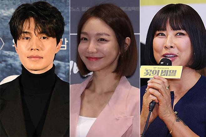 좌측부터 이동욱, 신소율, 정영주. 박종민 기자·연합뉴스