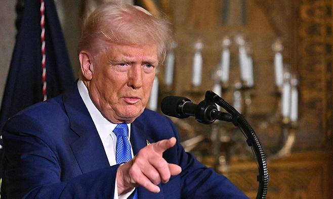 도널드 트럼프 미국 대통령. AFP연합뉴스