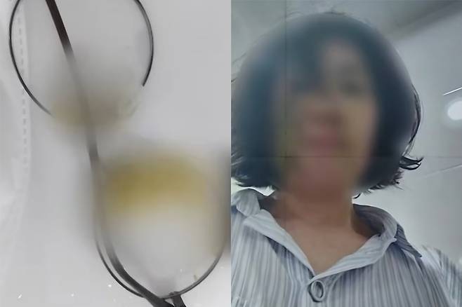 어린이집 교사가 학부모에게 변이 묻은 기저귀를 맞았다며 공개한 사진. JTBC 보도화면 캡처