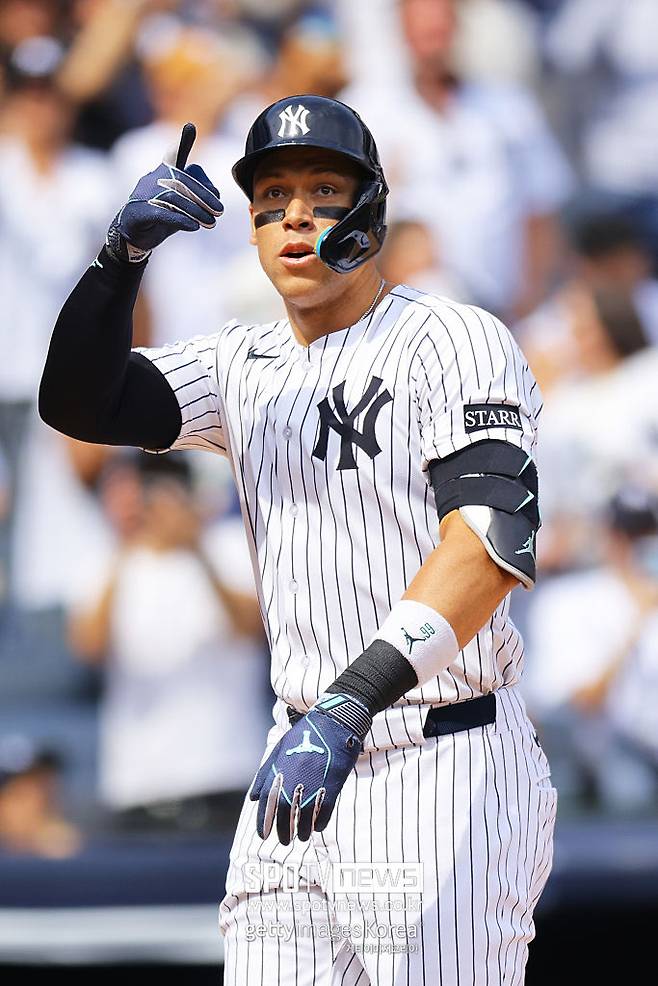 ▲ 지난해 리그 최고의 득점 생산력을 기록하고도 오타니 쇼헤이에게 스포트라이트를 뺏긴 저지는 올해 역대급 출발을 알리고 있다