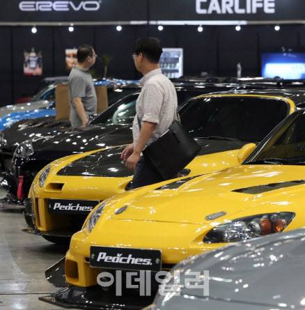 전시 중인 슈퍼카들. 기사 내용과는 관련 없음(사진=뉴스1)