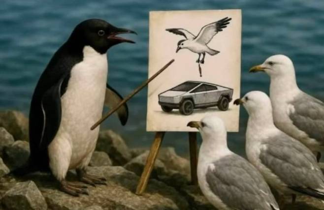 트럼프 상호관세 조롱 밈./엑스